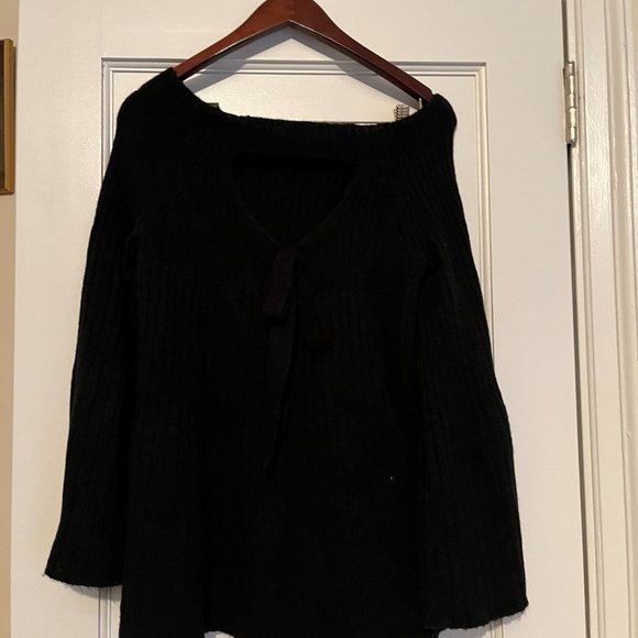 Lauren Conrad Size Small Maternity Black Sweater (Bow on Back / Small‎ Cu… - Picture 3 of 3